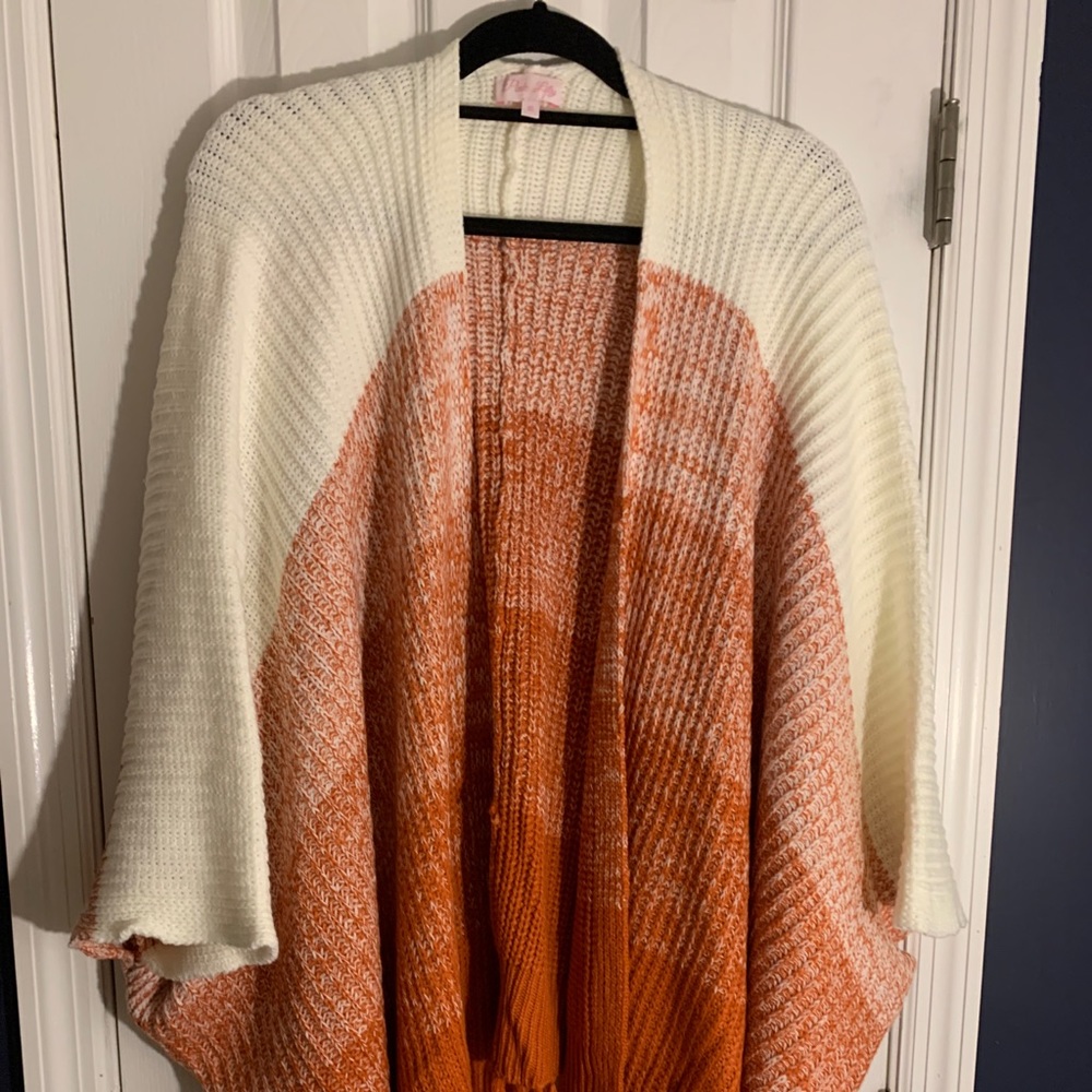 Orange poncho